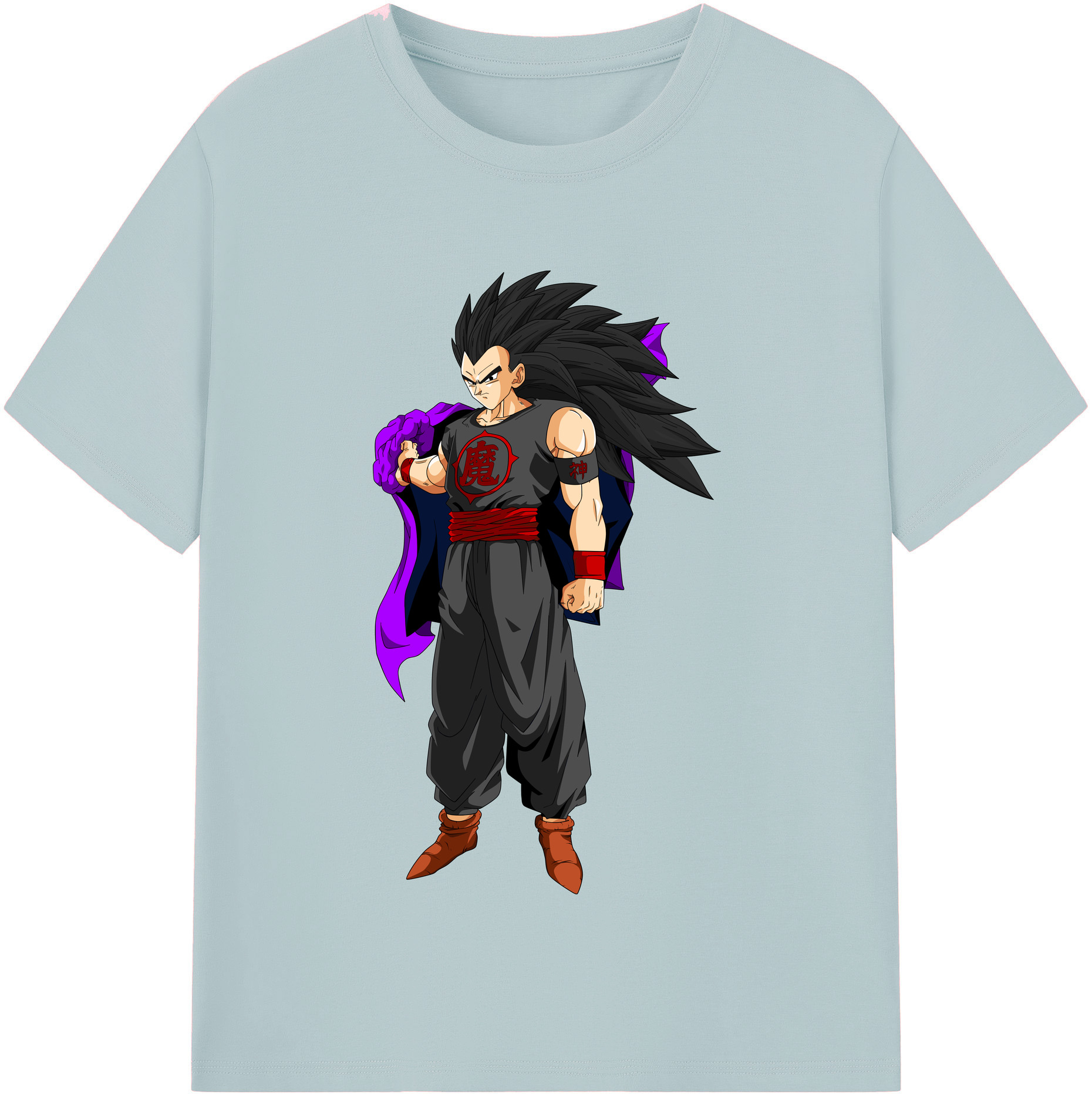 （画像用） ドラゴンボール ベジータ四世（Bejīta Yonsei）DRAGON BALL Vegeta IV 綿100％半袖Tシャツ（フロントプリント）